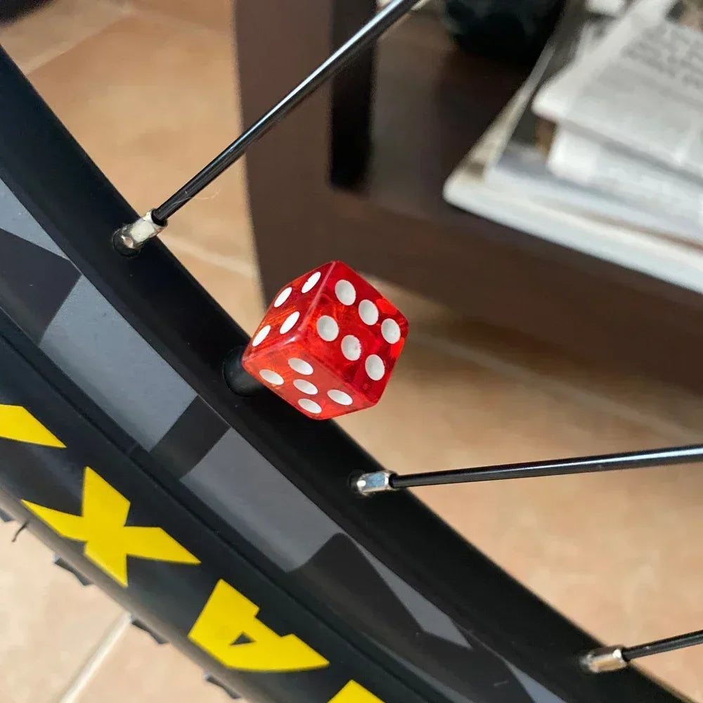 570 Mods Dice Tire Caps | 4Pcs/Set Air Valve