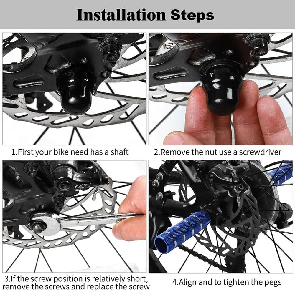 570 mods Bike Pegs Aluminum Fit 3/8 inch Axles