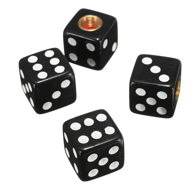 570 Mods Dice Tire Caps | 4Pcs/Set Air Valve