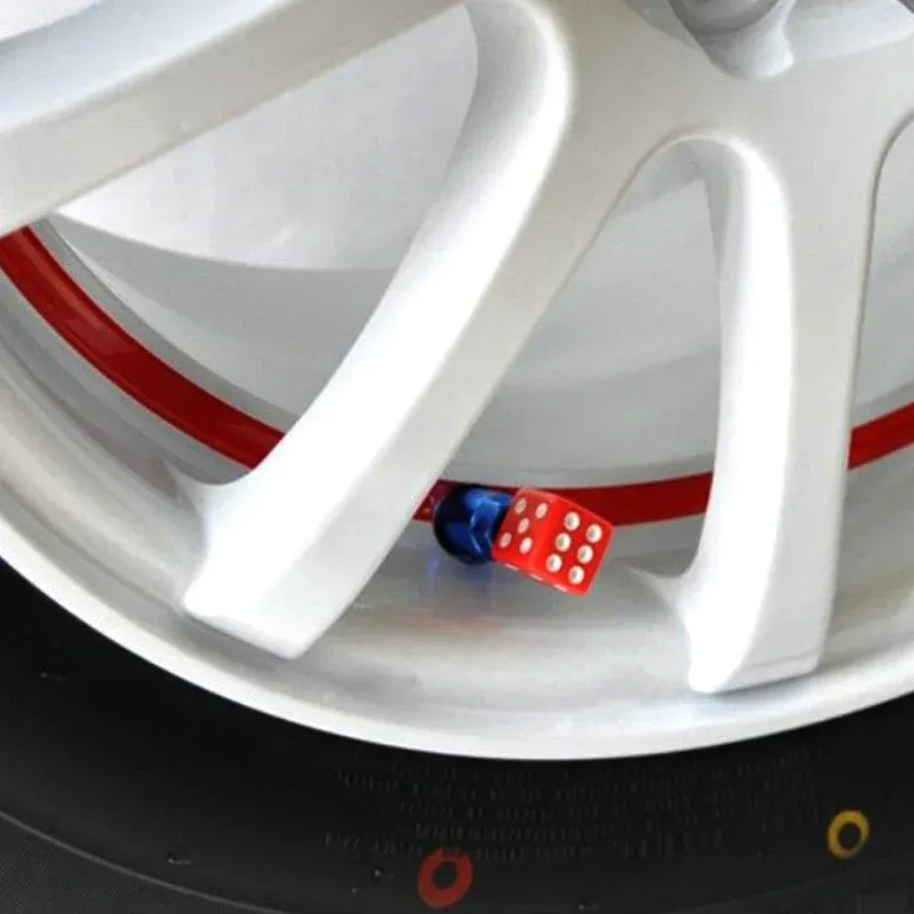570 Mods Dice Tire Caps | 4Pcs/Set Air Valve