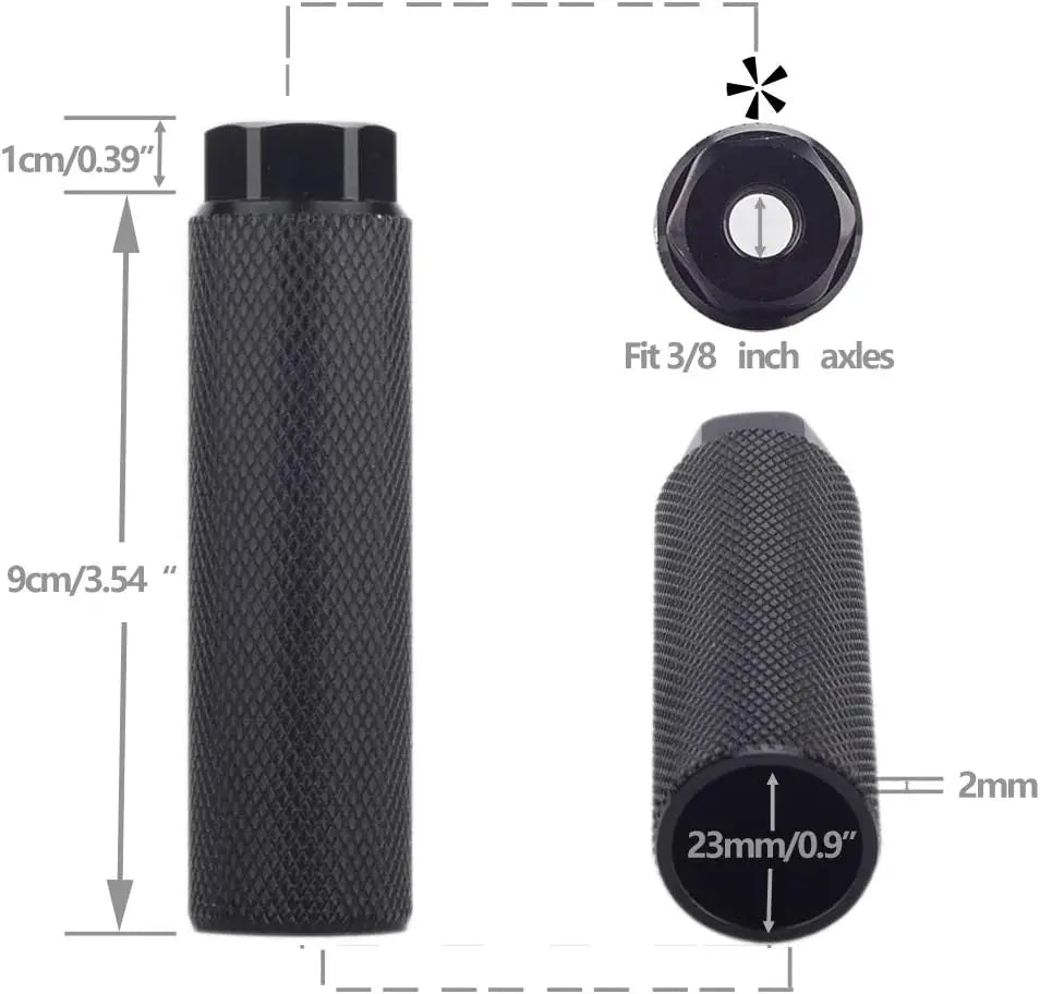 570 mods Bike Pegs Aluminum Fit 3/8 inch Axles